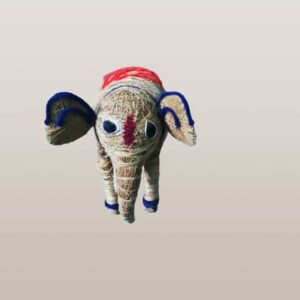 Jute elephant toy