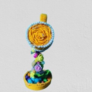 Jute cup flower stand