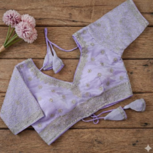 Lavender designer blouse
