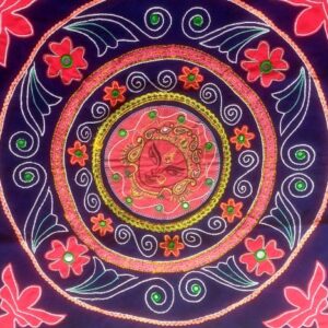 Red Maa Durga pipili Applique