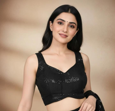 Elegant Black Sequin Blouse - Image 4
