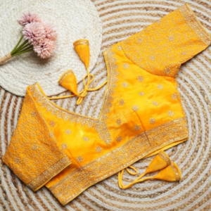 Mustard Yellow Embroidered Blouse