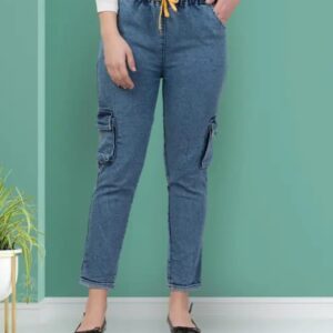 Denim Cargo Jogger Jeans