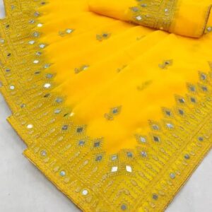 Plain Bollywood Georgette Saree