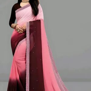 Silk Green Saree Banarasi Chanderi Cotton