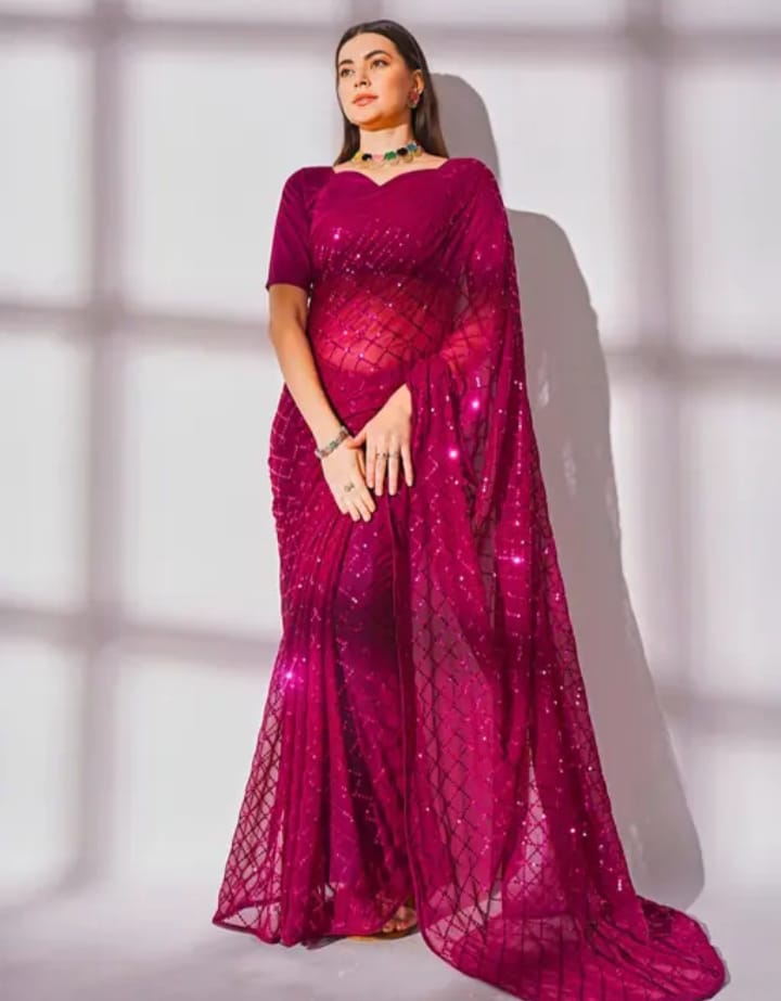 Georgette Designer Saree
