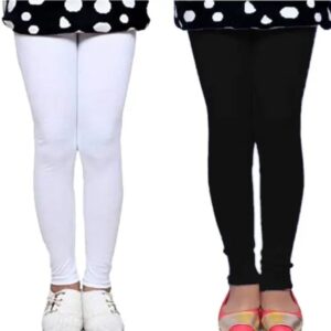 Girls Multicolor Cotton Leggings