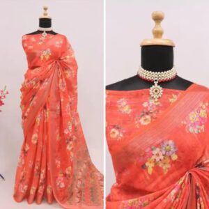COTTON LILAN SILK SAREE