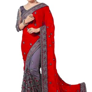 Vichitra silkt Havy embroidered
