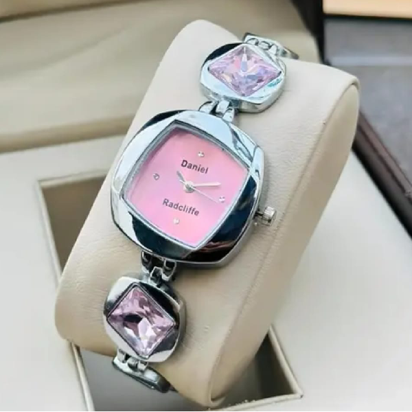 Watches Wrist Silver Pink