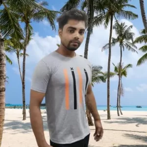 Men's Grey Color Casual T-Shirt