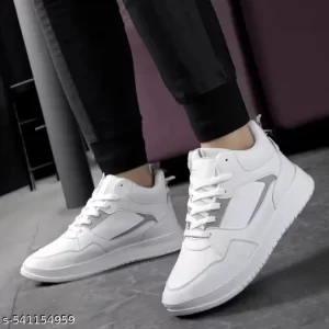White Full blocked Lightweight Sneakers