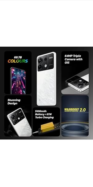 POCO X6 5G (Snowstorm White, 8 GB RAM 256 GB Storage) - Image 3