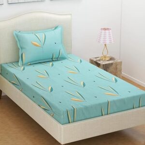 Single Bedsheet with One King Size Pillow Cover