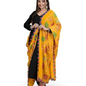 HELLA FASHIONS Women's 2.4 Meter Premium Cotton Dupatta