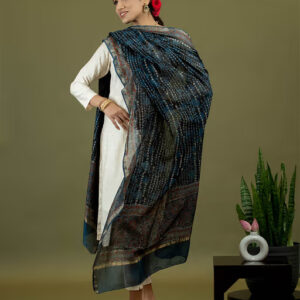 Neerja Indigo Ajrakh Dupatta