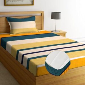 Fitted Bedsheets with 1 Pillow Cover