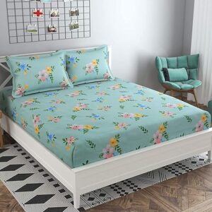 Bed Bedsheet With 1 Pillow Cover