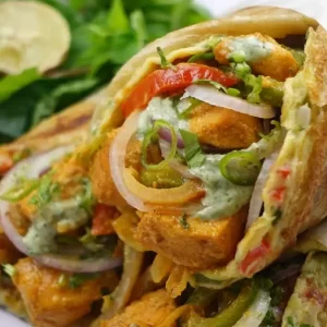 Double Egg Chicken Lachha Roll