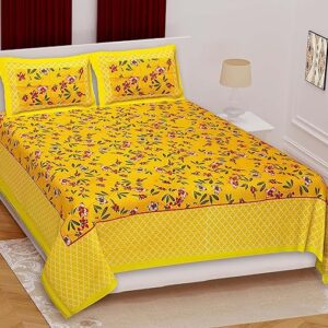 Double Bed Sheet with 2 Pillow Covers