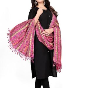 AKSHADEEP Women's Digital Printed Poly Silk Ethnic Chunni Dupatta