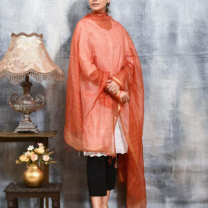 Red Colour Cotton Blend Dupatta