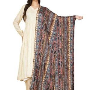 AKSHADEEP Women's Digital Printed Poly Silk Ethnic Chunni Dupatta for Women's and Girls