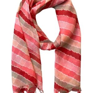 AKSHADEEP Women's Laheriya Print Kota Doria Dupatta (Kota laheriya 01)