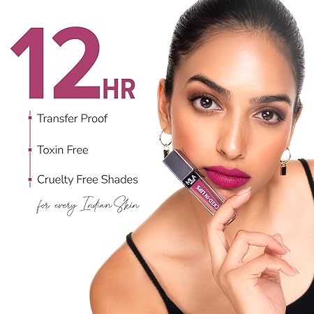 MILA BEAUTÉ Locked in Lips Liquid Lipstick Sweet Berry (Matte) - Image 2