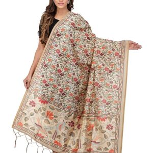 SHOPPY VILLA WITH SV LOGO Women's Chanderi Silk Dupatta