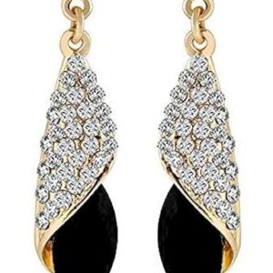 Shining Diva Fashion AAA 18k Gold Plated Crystal Earrings For Women & Girls