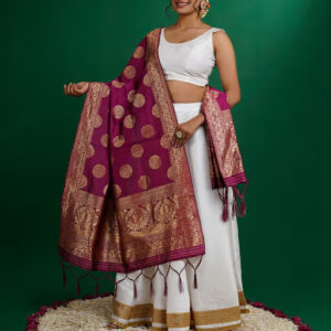 Devi Magenta Dupatta
