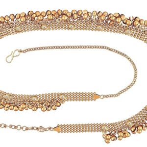 Shining Diva Antique Gold Ethnic Kamarband for Women (6555kb)