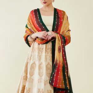 Women Multi-Color Viscose Printed Dupatta