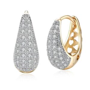YouBella Jewellery Gold Plated Crystal Earrings for Girls and Women