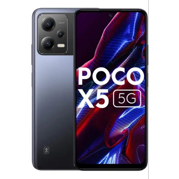 POCO X5 5G (Jaguar Black, 128 GB) (6 GB RAM)