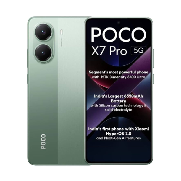 POCO X7 Pro 5G (Nebula Green, 256 GB) (8 GB RAM)