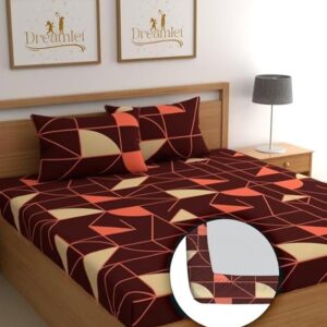 Double Flat Bedsheet with 2 Pillow Covers