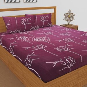 Double Bed Elastic Fitted with 2 Pillow Covers