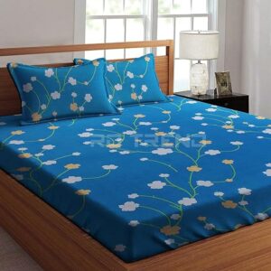 Bedsheet Queen Size (78X60X8 Inch) with 2 Pillow Covers