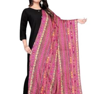 Digital Printed Poly Silk Ethnic Chunni Dupatta