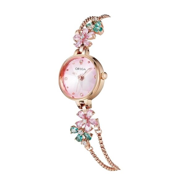 ORSGA Women Dial Flower Chain Watch