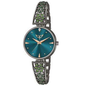 Analog Rose Gold Dial Metal Strap Watch for Girls