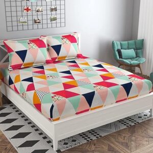 Double Bed Bedsheet with 2 Pillow Cover
