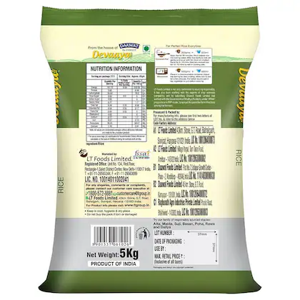 Daawat Devaaya Premium Rice 5 kg - Image 2