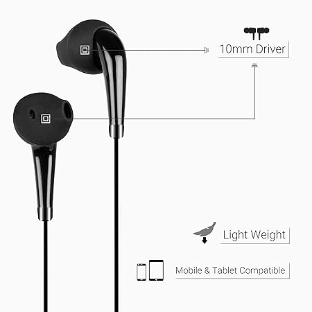 Zebronics Zeb-Calyx Wired in Ear Earphones with Mic (Black) - Image 3