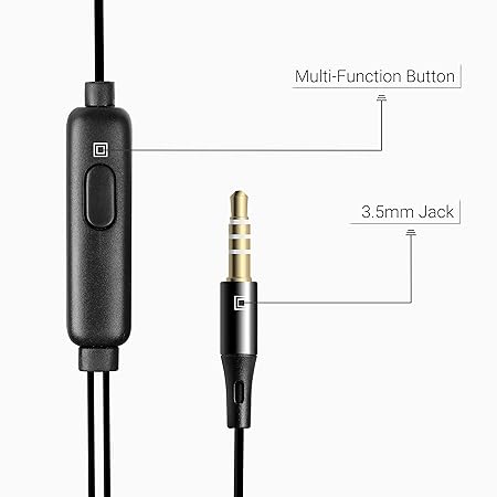 Zebronics Zeb-Calyx Wired in Ear Earphones with Mic (Black) - Image 4