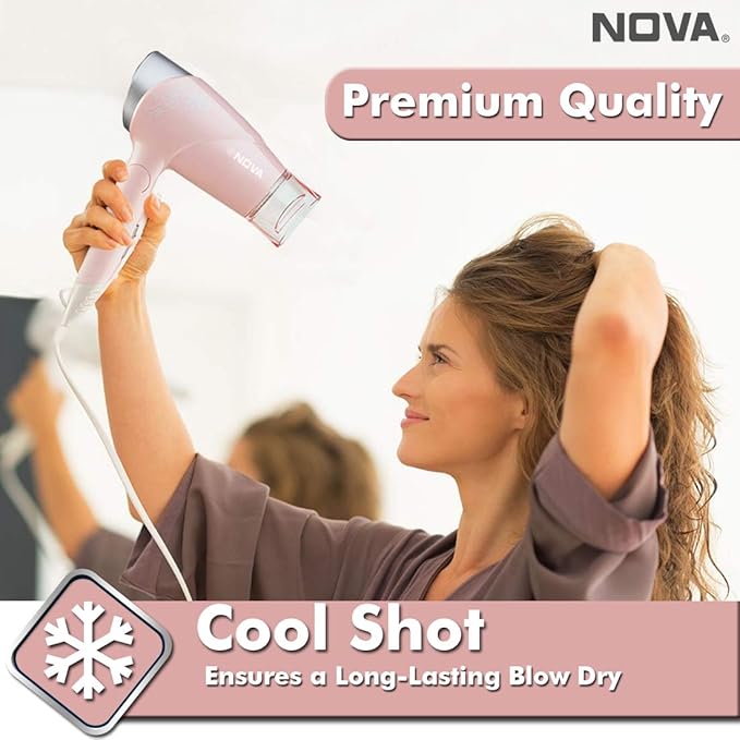 Hot and Cold Foldable Hair Dryer for Women - Image 2