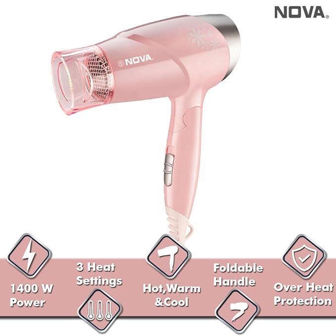 Hot and Cold Foldable Hair Dryer for Women - Image 4