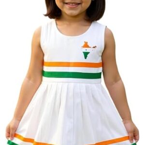 Girls Tricolor Frock for Kids